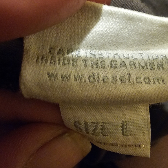 Glow in the dark DJ printed Diesel Cowl Neck Tunic - Picture 4 of 5